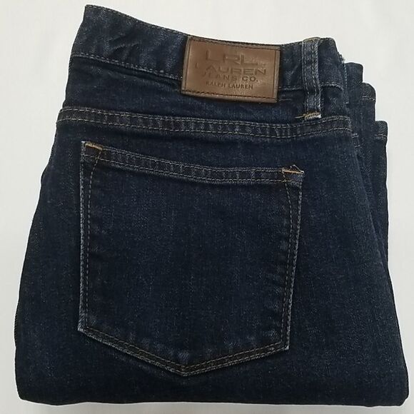 Ralph Lauren Jeans Women's 10 P Boot Cut Blue Denim Button Zip Closure - Picture 8 of 9